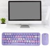 USB Keyboard Mouse 2.4G Wireless 68 Keys Low Consumption Retro