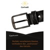 Cartvelli Men's Genuine Leather Belt, Black, 40 mm, Made in