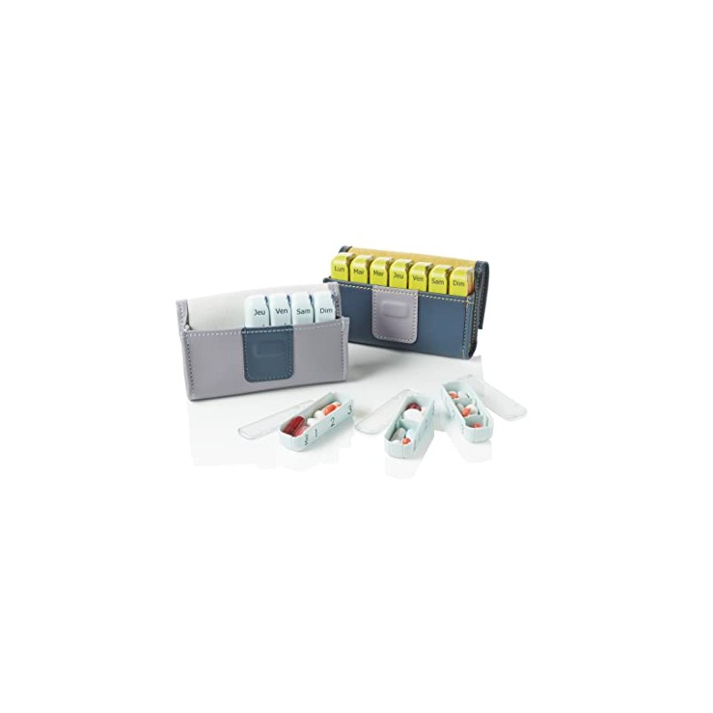 PILBOX MINI GRIGIO CHIARO: DISPENSARE DI PILLOLE PERSONALE, 1 COMPARTIMENTO