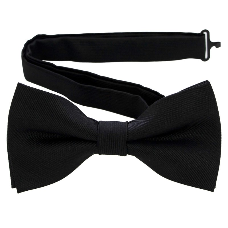 JEMYGINS Black Men's Bow Tie, Simple Accessory, Wedding, Reception, After-Party,
