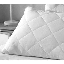 4 Pack Zippered Quilted Pillow Protectors Anti Allergy Ultra Soft Hypoallergenic Noiseless Microfiber Breathable 48x74Cm