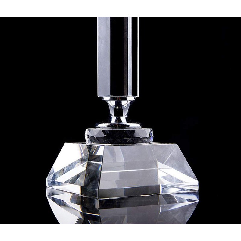 Mylifestyle Elegant Desktop Crystal Glass Stemware Rack/Rotate 6 Wine Glass