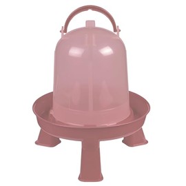 Kerbl Kunststoff-Tränke mit Füßen – 5 L Rosé (Gewicht 0,34 kg, Kunststoff) 73172