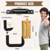 Hanwosi E Track Hooks 6 PCS and E-Track Tie Down