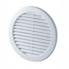 White Circle Air Vent Grille 200mm / 8" with Spigot