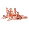 20Pcs Plasma Cutting Torch Nozzles Electrodes Brass Strong High Temperature