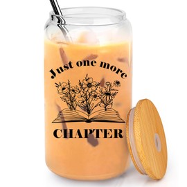 BEEUHLIL Gifts for Book Lovers - Book Lovers Gifts for Women - Bookish Gifts for Readers, Librarians, Bookaholics, Bookworms - Christmas Birthday Gifts for Women, Her, Best Friend - 16 oz Can Glass