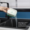 Fineway 3-in-1 Automatic Refillable Soap Dispenser Set with Sponge Holder,