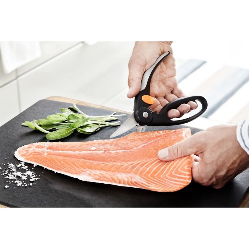 Fiskars Fishing scissors, total length: 22 cm, quality steel/plastic, functional