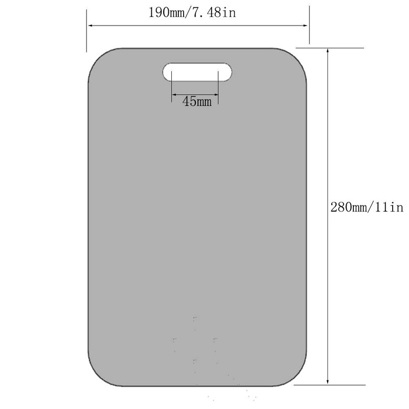 APHUIME Fogless Shower Mirror (11inX7.48in), Anti-Fog Frameless Wall Hanging Makeup