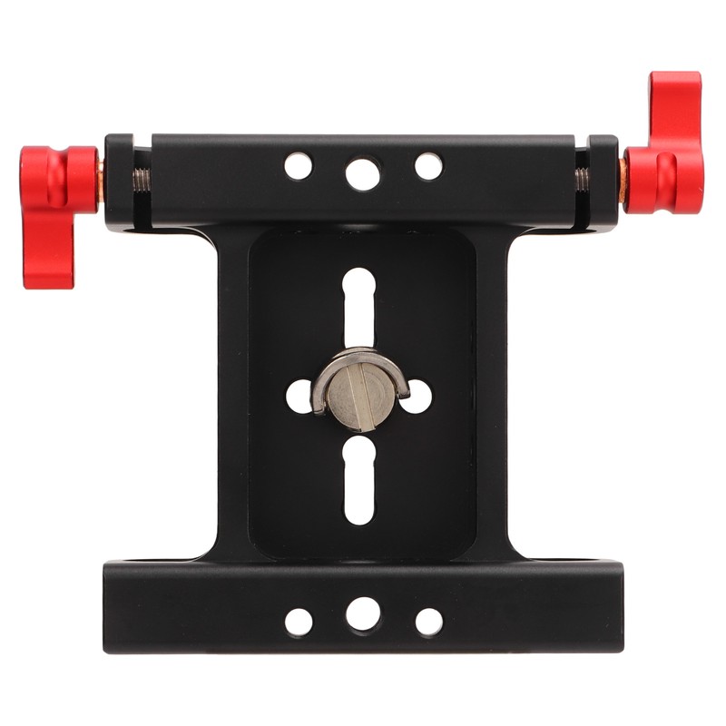 1/4in Camera Mounting Base Plate Aluminum Alloy 15mm Diameter DSLR