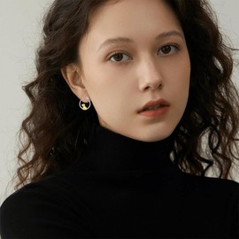 925 Sterling Silver Butterfly/Heart/Dragonfly Hoop Earrings with Crystal from Austria 20mm, Sterling Silver, No Gemstone