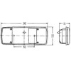 HELLA 2VP 003 567-111 Rearlight - left - für u.a.