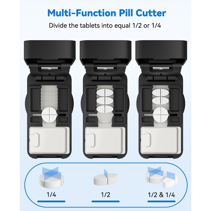Pill Cutter Splitter for Small and Tiny Pills - Professional