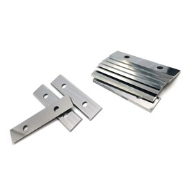 Spealloy Paint Scraper Blades Heavy Duty 2" Double Edge Carbide Tungsten Replacement Scraper,Fit Linbide,Oneida Air,Warner100X,for Paint,Floor,Stickers Labels,Glue, Metal and Concrete,Pack of 10