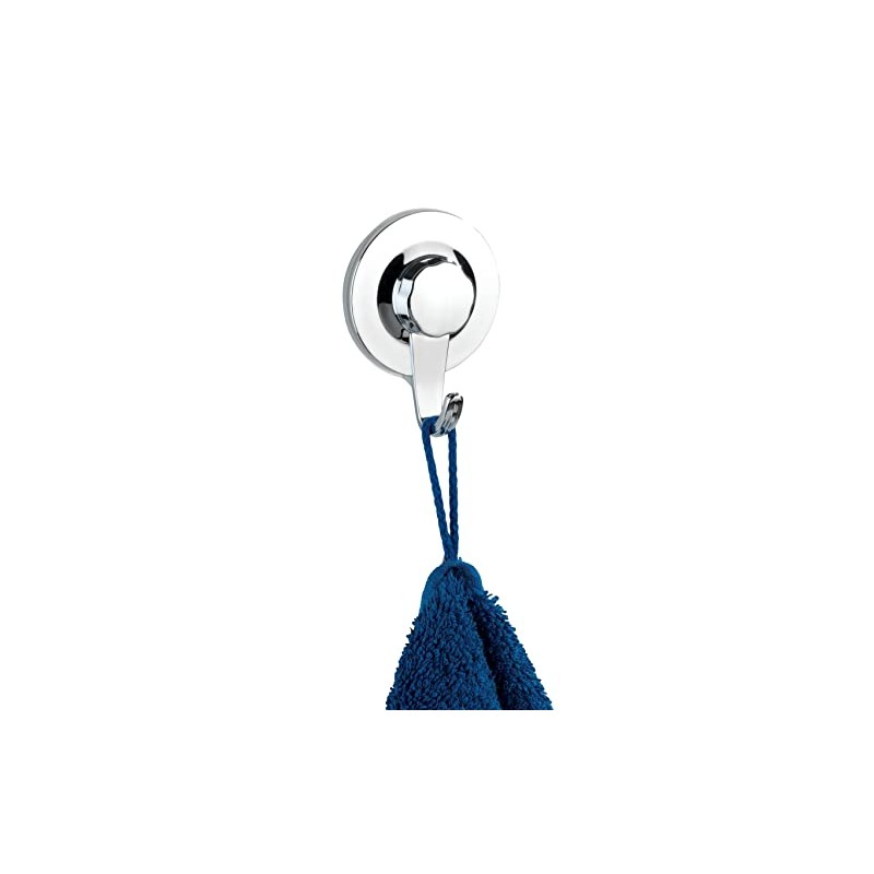 WENKO Static-Loc® Plus Valenza Wall Hook Chrome - Towel Hook,