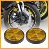 Partuto 2pcs M6x1.0 Orange Screw Mount Warning Reflector for Motorcycle