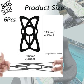 Aetomtins Silicone Phone Holder Phone 6 Pack,Replacement Mount Tether Bands for Bike Phone Holder, Grip Rubber Strap Security Bands Bike Phone Mount for Bike, Motorcycle, Handlebar