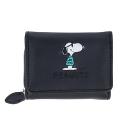 Snoopy [Mini Wallet] Trifold Mini Wallet/Black Peanuts