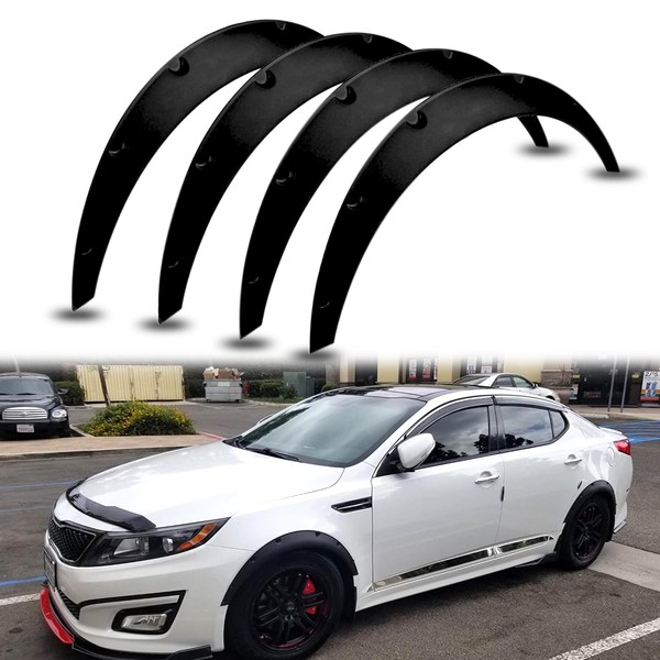 4Pcs Universal Fender Flares 50mm/70mm Wide Body Kit Extra Wheel Arches Durable PP