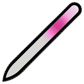 Coloured Glass Nail File with Velvet Bag, Real Toughened Glass from the Czech Republic – Lifetime Guarantee | Hand Made in the czech republic