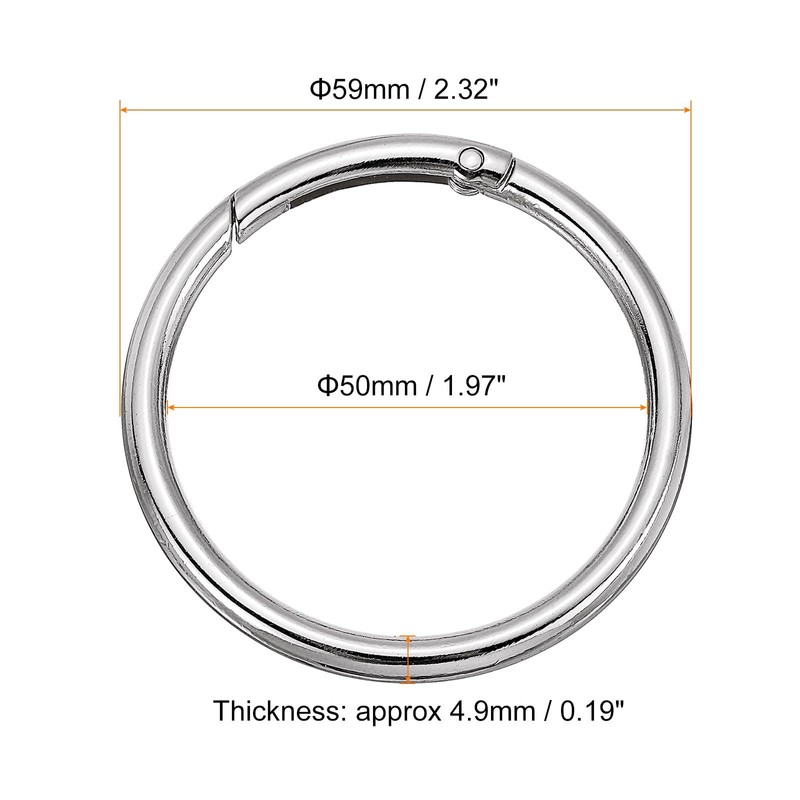 QUARKZMAN Round Spring O Rings, 2 Pieces 2.32 Inch OD
