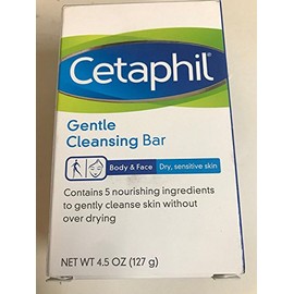 Cetaphil Gentle Cleansing Bar for Dry/Sensitive Skin 4.50 oz (Pack of 9)