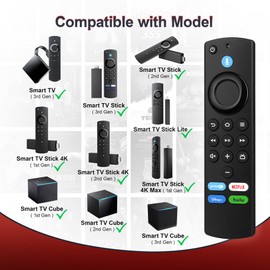 Hazieoo Replacement Voice Remote Compatible with Fire AMZ Smart TVs Stick/TV Cube/Lite/4K/4K Max, Smart TV(3rd Gen), for Insignia-Toshiba-Pioneer Smart TV