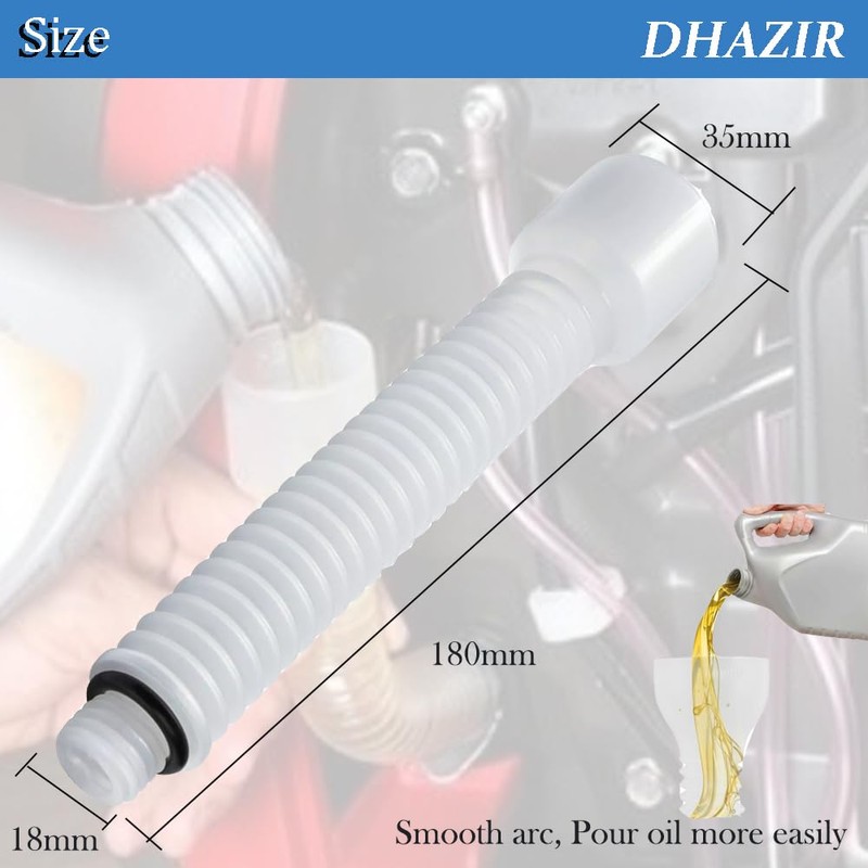 Oil Change Funnel Refueling Pipe Portable Plastic Fit for Honda