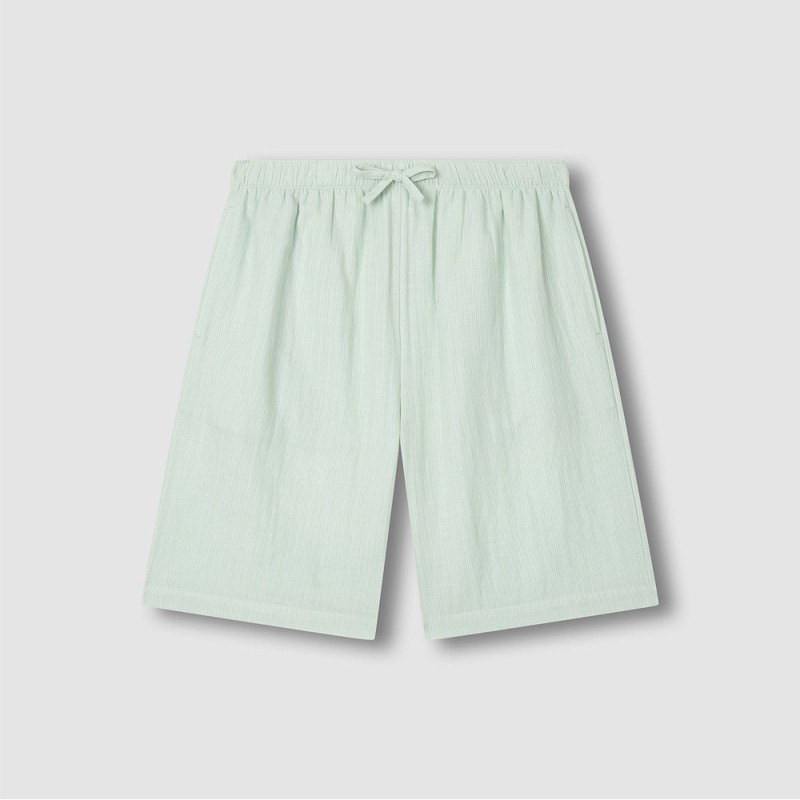 JAJU Summer Double Cotton 5-part Pajama Set_Light Mint