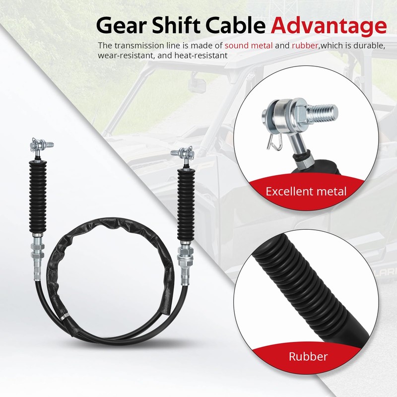 JAVIK Gear Shift Cable Fit for Polaris General 1000 XP