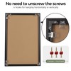 Easthope 11x14 in Black Aluminum Poster Frame, Wall Mount, 1