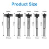 Forstner Drill Bit Set 15-35 mm with Storage Box, Hole