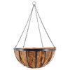 Arcadia Garden Products Round Hanging Planter Basket with Coco Liner