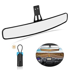 UNIGT Panoramic Convex Ranger Rear View Mirrors Compatible with 2017-2022 Polaris Ranger 500 570 900 XP 1000 XP/Crew Mirrors Factory Present Drop Down Mounting Tab