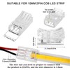 Flutesan COB LED Strip to Wire Connector 20 Pieces Waterproof