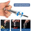 Gasea 2Pcs Adjustable T-Handle Ratchet Tap Wrench Set for M3-M8