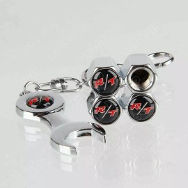 na NEW american muscle car TIRE VALVE CAP UNIVERSAL FIT STEM TIRE WHEEL & WRENCH