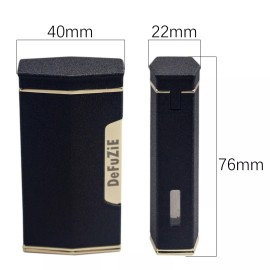 Quad Flame Cigar Torch Lighter with Cigar Punch Cutter Matte Black business gift