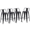 HAOBO Home 30" Low Back Metal Counter Stool Height Bar