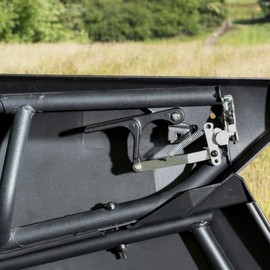 SAUTVS Aluminum Door Handles for Can-Am X3 & Max, Black Powder Coating Door Latches for Can-Am Maverick X3 X DS RS Turbo R Max 2&4 Door 2016-2025 Models Accessories (2PCS)