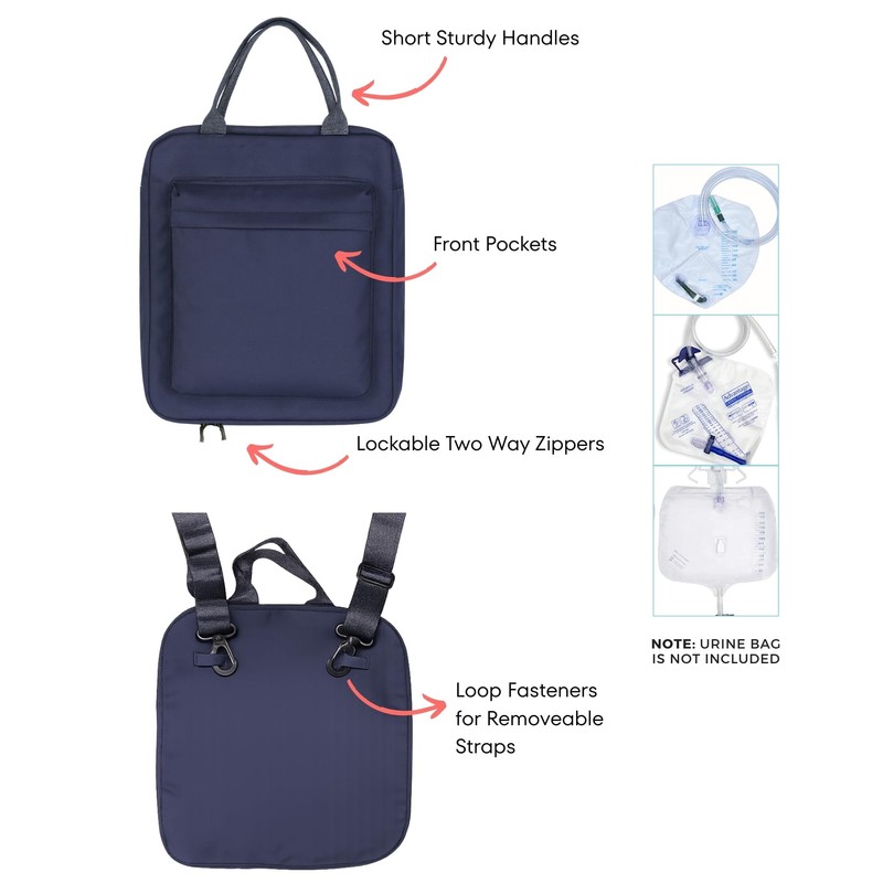 Urine Bag Cover – Foam Padded with Attached Cathetar Pipe