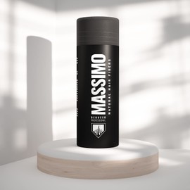 MASSIMO Derusso Professional 25 g Scattered Hair, Pouring Hair (Dark Brown) Hair Fibres for Hair Thickening and Concealing Hair Loss, Secret Hair Corners, Light Hair - 100% Natural