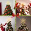 SIXVALA Christmas Star Tree Topper, 10 Inch 20 LED Metal