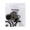 Honbay 3pcs Vintage Antique Style Mini Archaize Padlocks Key Lock