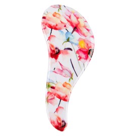 Cala Tangle free coral floral hair brush, Flower Pink/Blue