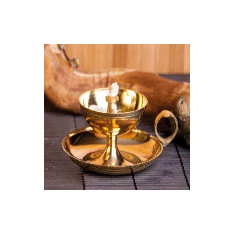 Berk - Inner Worlds 8 cm Incense Brass Ghee Lamp