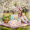 ASKETAM Easter Basket for Kid Large Empty Rectangular Cute Easter