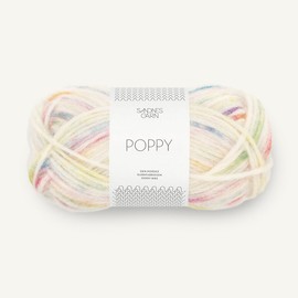 SANDNES GARN Poppy – Colour: Tutti Frutti (1010) – 50 g/Approx. 110 m Wool