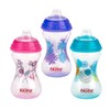 Nuby 3pk No derrame, "Pinpoint" boquilla suave Clik-It, 10 onzas,